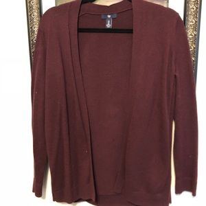 Maroon cardigan